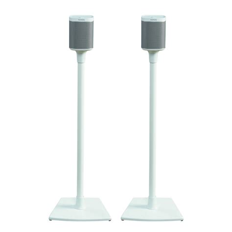 Sanus Wss2 Speaker Stands For Sonos Play 1 And Play 3 Speakers White Pair