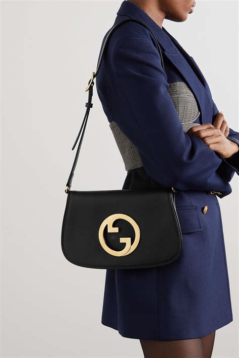 Black New Blondie Leather Shoulder Bag Gucci Net A Porter