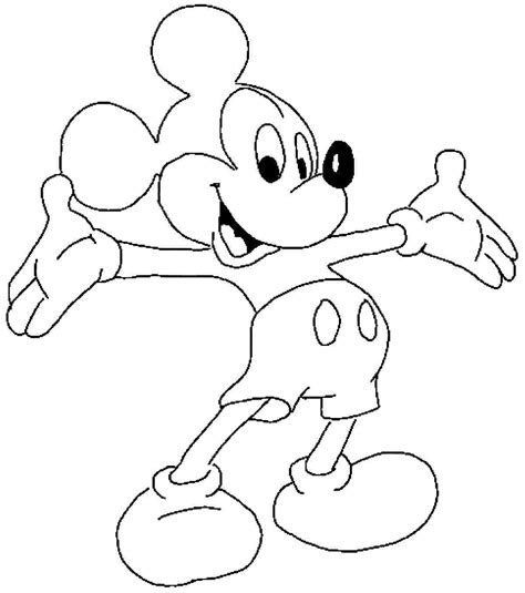 Free Colouring Sheets Cartoon Disney Mickey Mouse For Preschool 34986