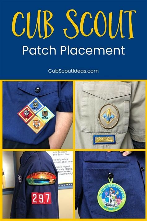 Boy Scout Uniform Patch Placement Guide