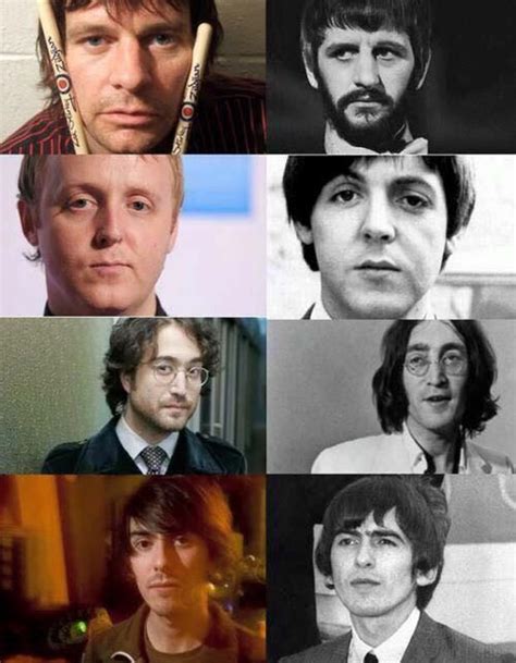 The Beatles And Photos Of Their Sons Who Are All Splitting Image Of