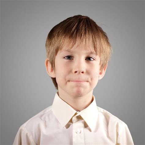 Boy Little Emotional Attractive Set Make Faces Stock Photo Image Of