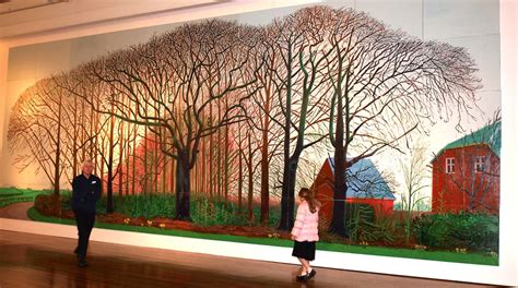 Bigger Trees Near Warter David Hockneys Painting Which H Flickr