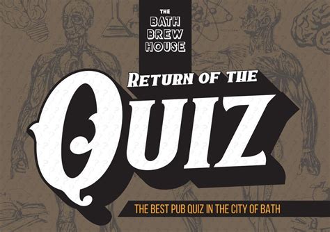Weekly Tuesday Pub Quiz The Bath Brew House August 16 2022