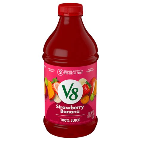 Save On V8 V Fusion 100 Strawberry Banana Juice No Sugar Added Order