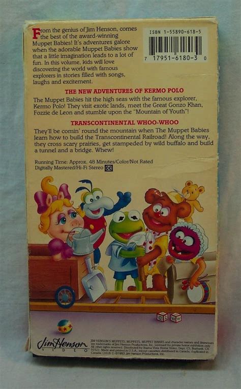 1993 Jim Henson The Muppet Babies Explore With Us Vhs Video 48 Minutes