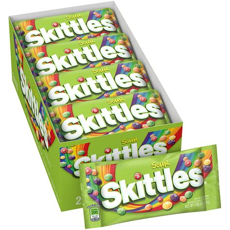 Skittles Sour Candy 18 Ounce 24 Single Packs