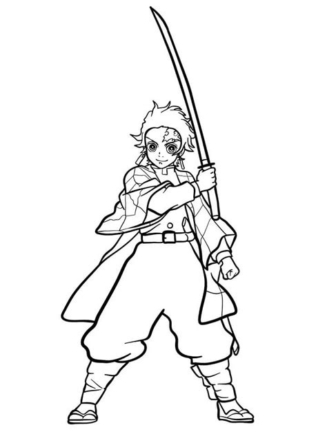 The Best Tanjiro Printable Coloring Demon Slayer Coloring Pages Images And Photos Finder