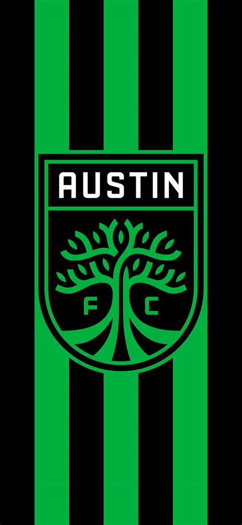Download Austin Fc Soccer League Logo Green Pattern Wallpaper