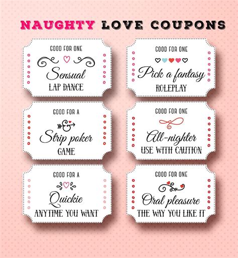Naughty Gift For Boyfriend Valentine Gift Naughty Coupon Book Etsy
