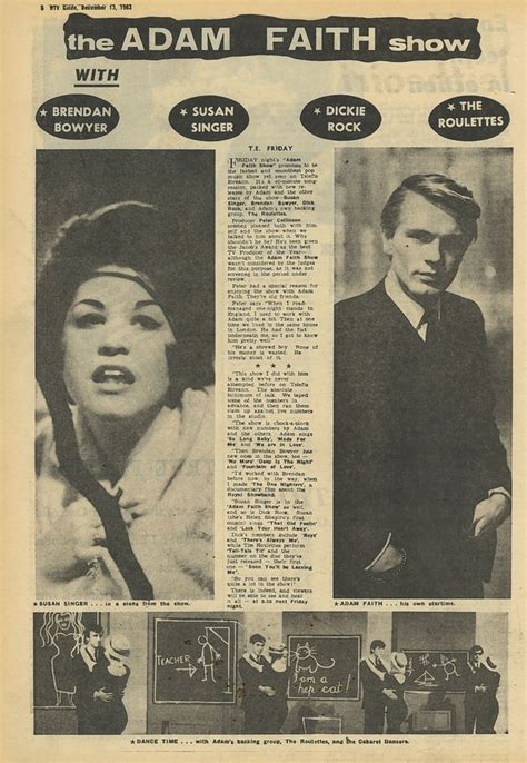 RtÉ Archives Adam Faith On Cover Of Rtv Guide 1963