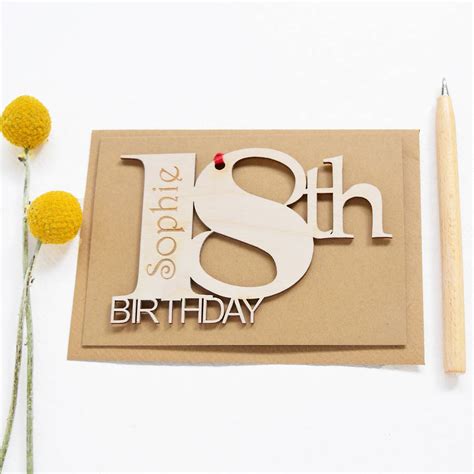 I hope this birthday present gift idea for an 18 year old helps you celebrate the special young adults in your life. personalised 18th birthday card by hickory dickory designs ...