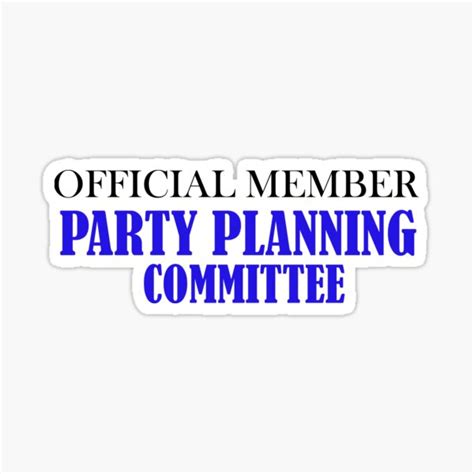 The Office Party Planning Committee Sticker For Sale By Mayoop