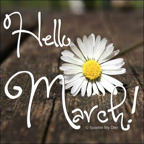 Hello March Hello March Hello March Images Hello March Quotes