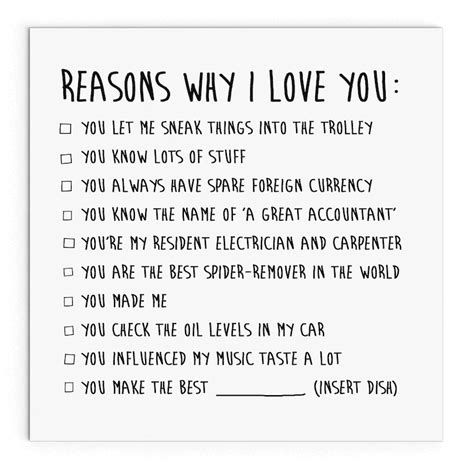 Reasons Why I Love You Dad Funny Cute Cheeky Fathers Etsy