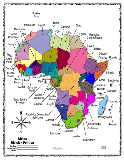 Mapa Político Africa Todos No Somos Mamiferos