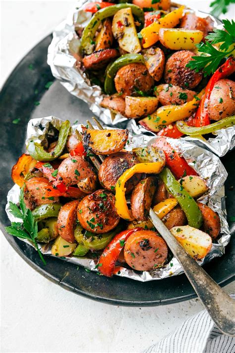 .sausage dinner recipes on yummly | sheet pan sausage dinner, shells with italian sausage and ricotta stuffing, sausage and basil baked ziti. EASY TIN FOIL ITALIAN SAUSAGE AND VEGGIES!!! A great ...