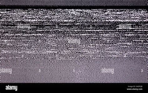 Tv Static Noise Glitch Effect Stock Photo Alamy