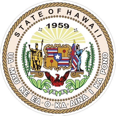 Hawaii State Seal Decals Stickers Hawaiian History Hawaii