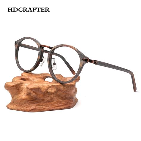 Hdcrafter Prescription Eyeglasses Frames For Men And Women Retro Round