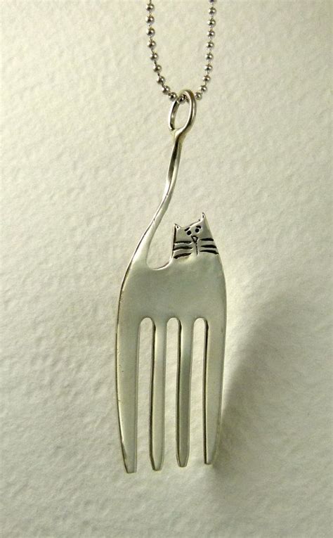 Clio The Fork Cat Up Cycled Sterling Silver Fork Cat Favorite