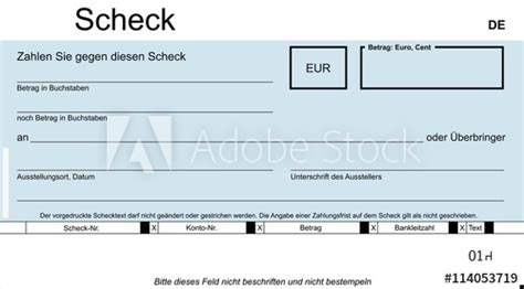 Scheckabkommen definition gabler banklexikon : "Original Scheck - blanko blue" Stockfotos und lizenzfreie ...