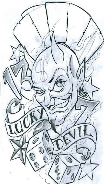 Devil Tattoo Flash