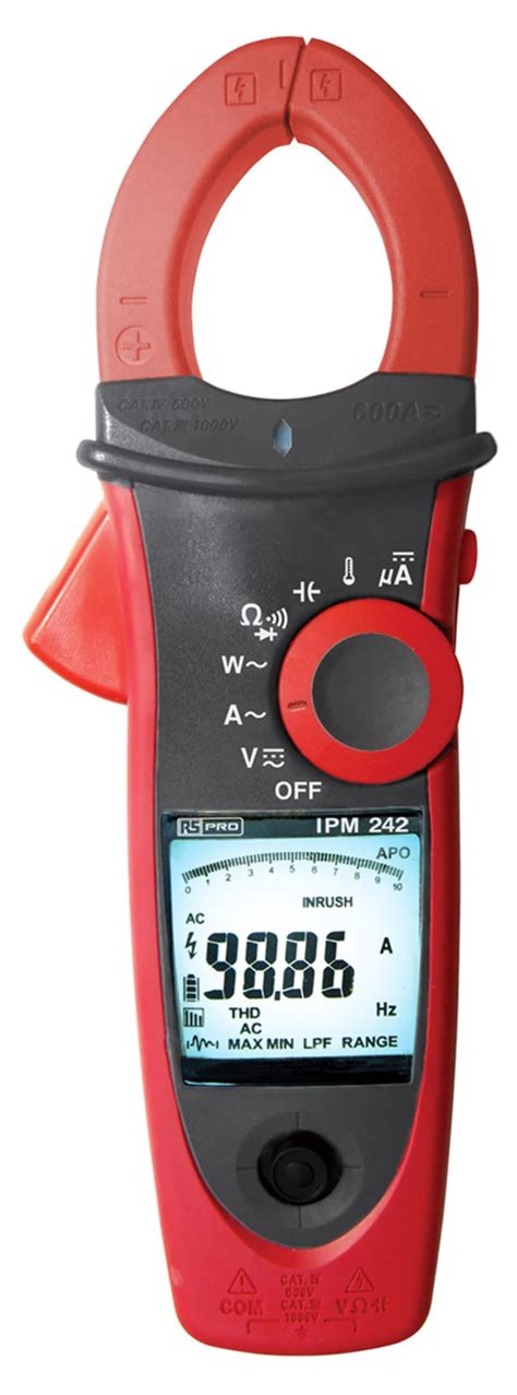 RS PRO Pinza amperimétrica RS PRO corriente máx 600A ac 1mA dc