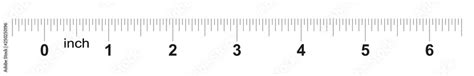 Ruler 6 Inches Metric Inch Size Indicator Decimal System Grid