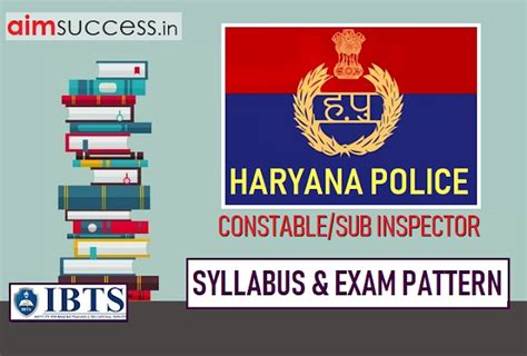 Haryana Police Constable SI Syllabus And Exam Pattern 2019