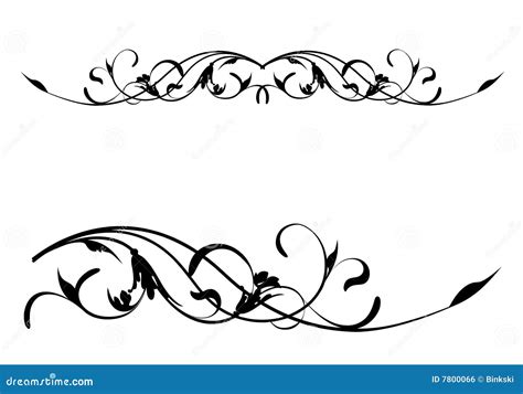 Floral Scroll Stock Vector Illustration Of Decorative 7800066