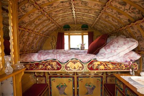 Romantic Gypsy Caravan Exclusively For Two Has Private Yard And Grill
