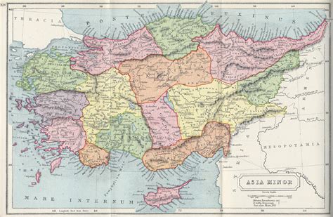 File1907 Map Of Asia Minor Atlas Of Ancient And Classical Geography By