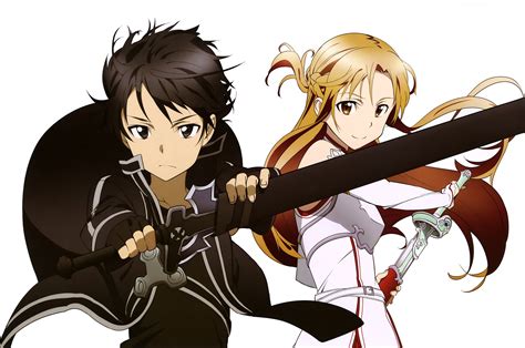 Sword Art Online Anime Kirito Asuna Digital Download Prints Etsy