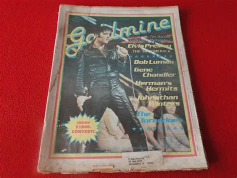 Vintage Rock N Roll Newspaper Pulp Magazine Goldmine 1980 Elvis Presley P5 8 00 Picclick