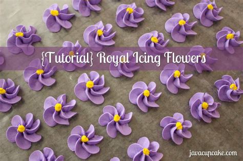 Tutorial Royal Icing Flowers Javacupcake