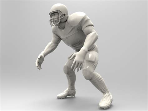American Footballer Pose 3d Model 3d Printable Cgtrader