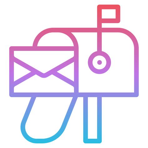 Mailbox Iconixar Gradient Icon