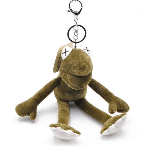 Keychains Plush Backpack Stuffed Frog Keychains Toys Soft Frog