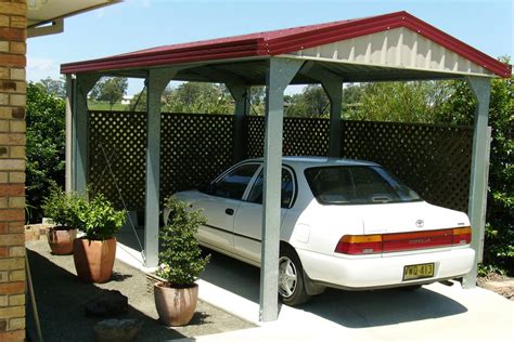 Building a carport with a gable roof is important because it will prevent water and snow from pooling as it would with a flat roof. Carports sheds and garages for sale - Ranbuild