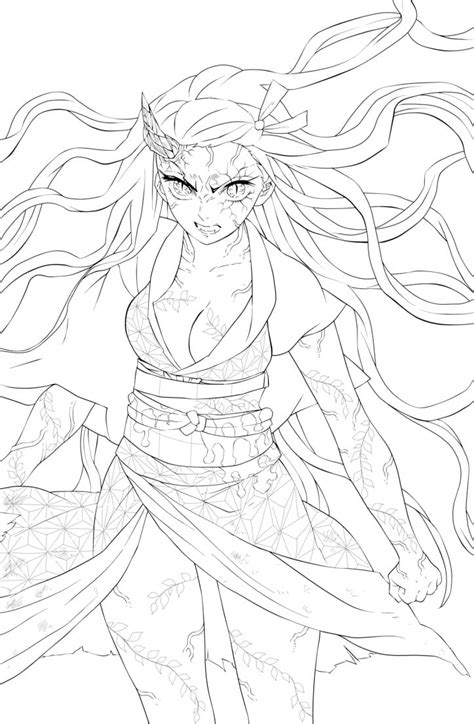 Nezuko From Demon Slayer Coloring Page The Best Porn Website