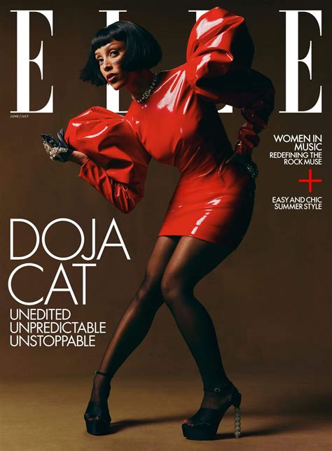 Doja Cat For Elle Junejuly 2022 Issue Magarila
