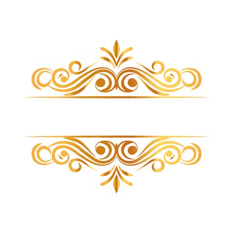 Luxury Wedding Invitation Vector Hd Png Images Luxury Gold Swirl Title
