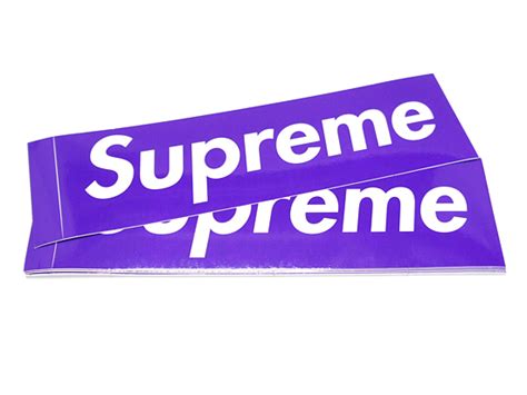 Supreme Purple Logos