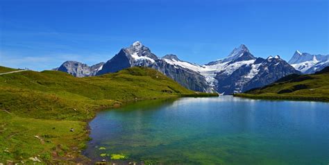 Bachalpsee bei Grindelwald (Schweiz) Foto & Bild | sommer ...