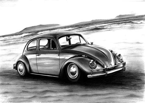 Volkswagen Beetle Art Drawing By Racing Is My Life On Deviantart