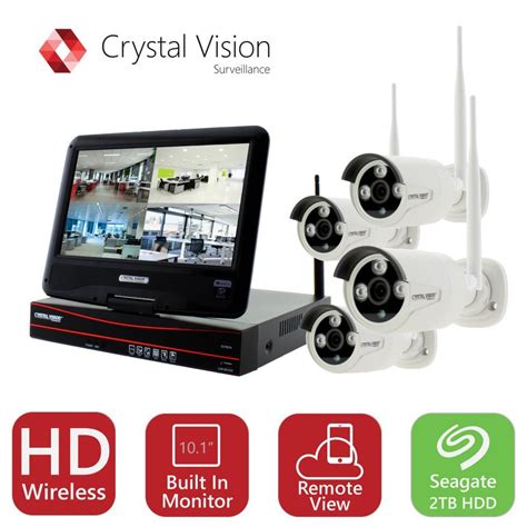 Crystal Vision True Hd Wireless Security Camera System 2tb Hard Drive