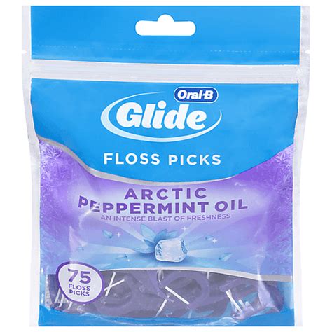 Oral B Floss Picks Mint Arctic Peppermint Oil 75 Ea Toothbrushes Reasor S