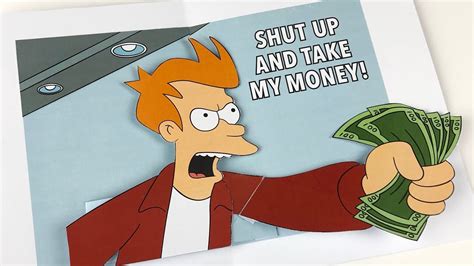 Shut Up And Take My Money Meme Pop Up Card Youtube