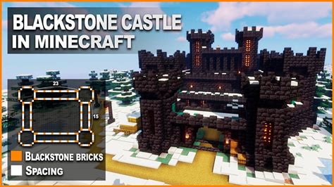 Minecraft How To Build A Blackstone Castle Tutorial Youtube